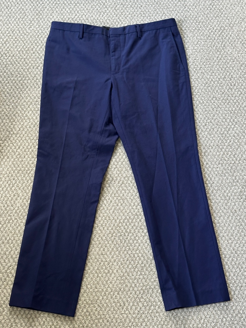 Lanvin - Luxury Men's Tailored Navy Trousers/Dress Pants